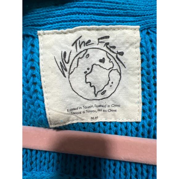 Free People We The Free Firefly Surf Blue Tunic Sweater Blue Size M - Picture 12 of 14